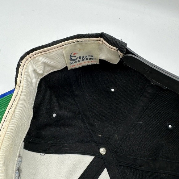 VTG Sports Specialties Seattle Seahawks Script NFL Snapback Hat Cap Black Wool - Picture 8 of 9